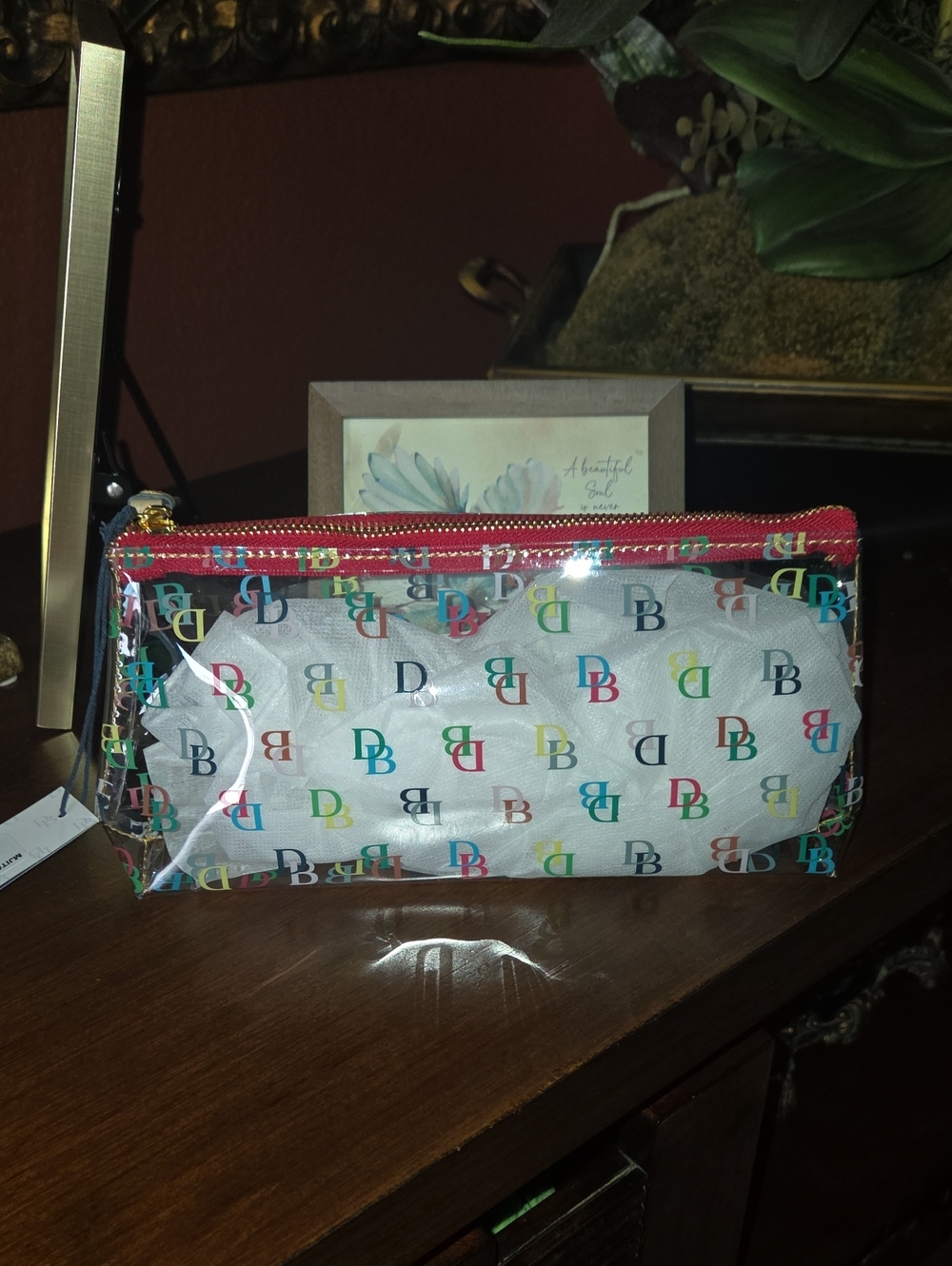 Dooney & Bourke Clear Cosmetic Bag NWT